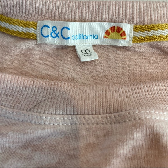 C&C CALIFORNIA Out Of Office Burnout Top Long Sleeve Medium - Picture 3 of 5